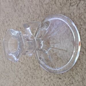 Vintage glass candlestick holder